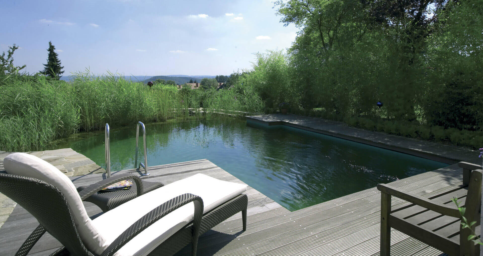 Koupací jezírko TeichMeister. Dodavatel TeichmMeister Kolhöfer.